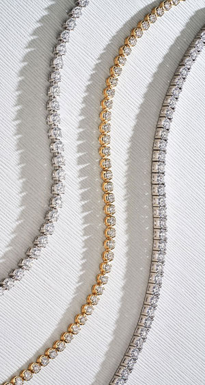 Lab Grown Diamond Tennis Bracelets