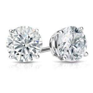 2 ct lab grown Round Brilliant Cut Diamond Studs