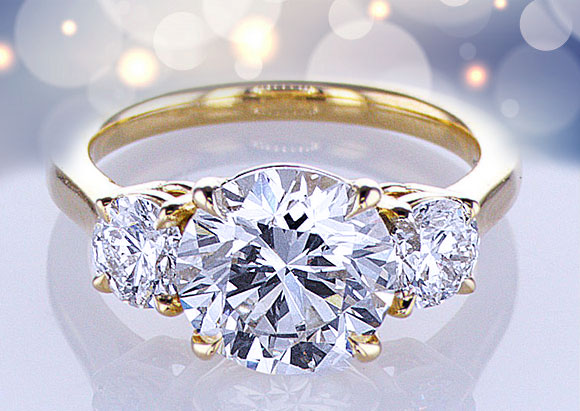 3 stone engagement rings